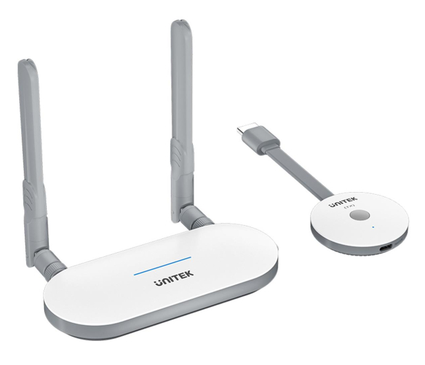 UNITEK Bezprzewodowy nadajnik i odbiornik HDMI zasięg do 50m - 1283939 - zdjęcie